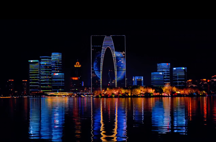 湖东建筑群科技灯光